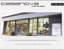 Tablet Screenshot of casanova-menswear.com